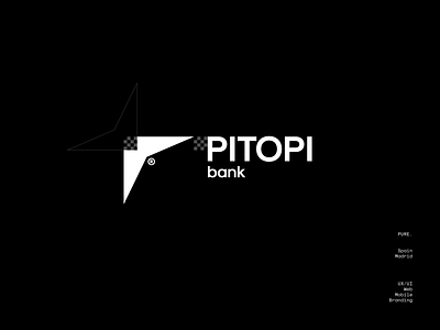 PITOPI - Branding app banking branding design figma finance identity illustration logo logotype mobile monogram sketch symbol typography ui ux web