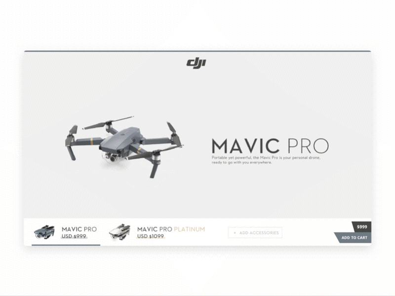 DJI Mavic store concept