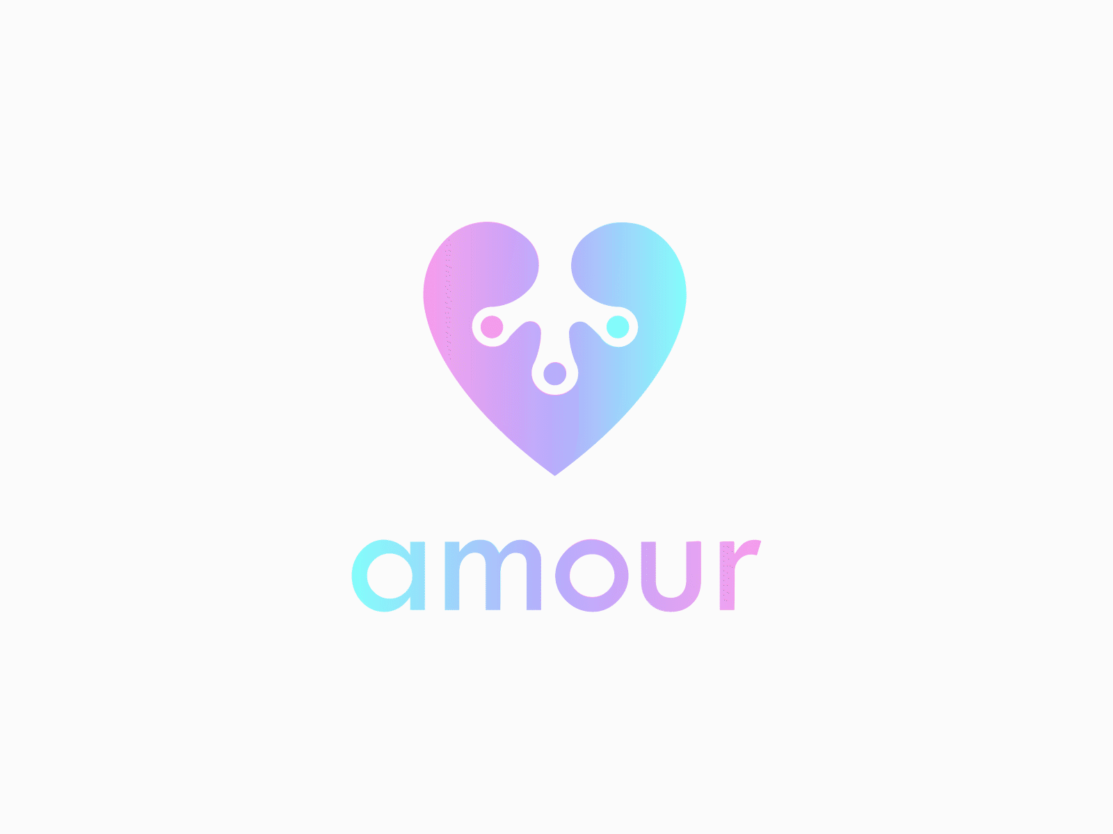 Amour app branding design graphic design icon identity illustration logo logo love love vector