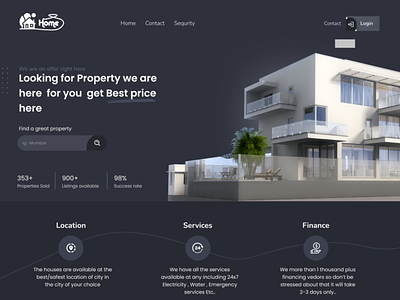 Home - (Property selling website) branding design e commerce graphic design logo motion graphics ui ux
