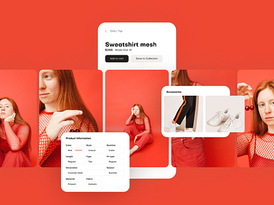 Clothing store — Design Concept app gallery market minimal minimalism mobile ui ux shop store
