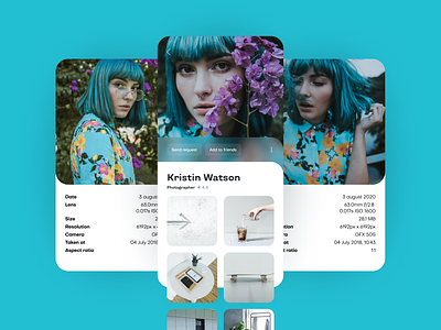 Photo gallery — Design Concept camera design gallery minimal mobile app photo photography logo profiles ui