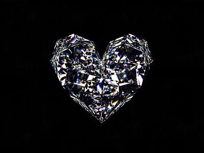 Crystal Heart 3d crystal heart vray