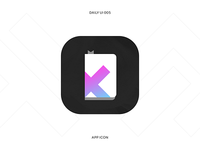 UI Challenge — App Icon app icon book brand daily ui dailyui design icon icon design logo logotype mobile app read reader reading app uidesign vector