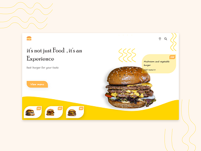 Fastfood landing page.