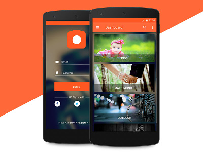 Photography App android interaction photography app ui ux