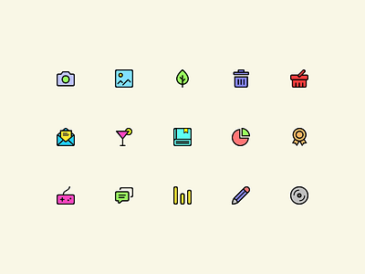 Icon color design icons