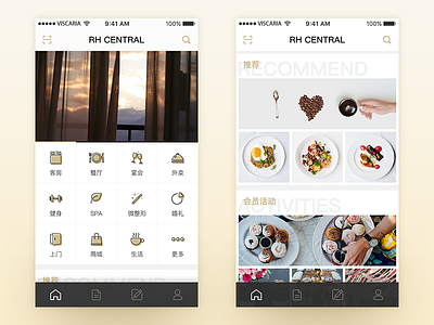 One application of hotel project app design flat hotel ios iphone reservation ui ux