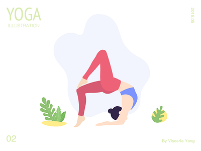 Love yoga best-02 colors graphic illustration