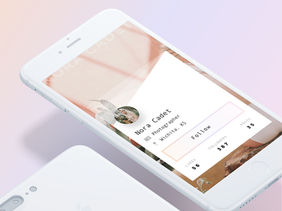 User Profile app gradient mobile profile ui user ux