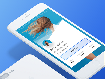 User Profile app gradient mobile profile ui user ux