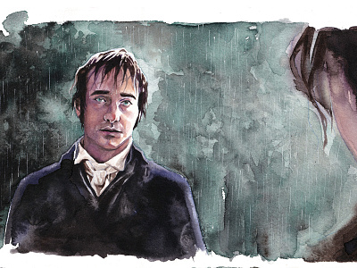 Private commision - Mr Darcy illustration illustrator traditionalart watercolor