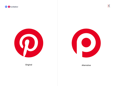 Pinterest Redesign Logo branding design graphic design illustration logo pinterest pinterest logo redesign redesign logo typography vector