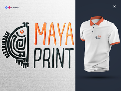 Maya Print | Corporate identity branding design designlogo graphic design illustration logo logodesign logotape typography vector