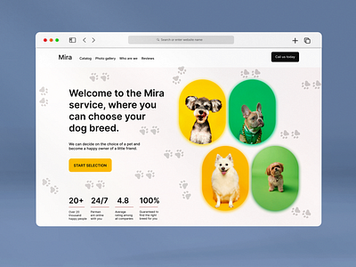 Mira app branding design designer designs dog graphic design logo site ui ux vector