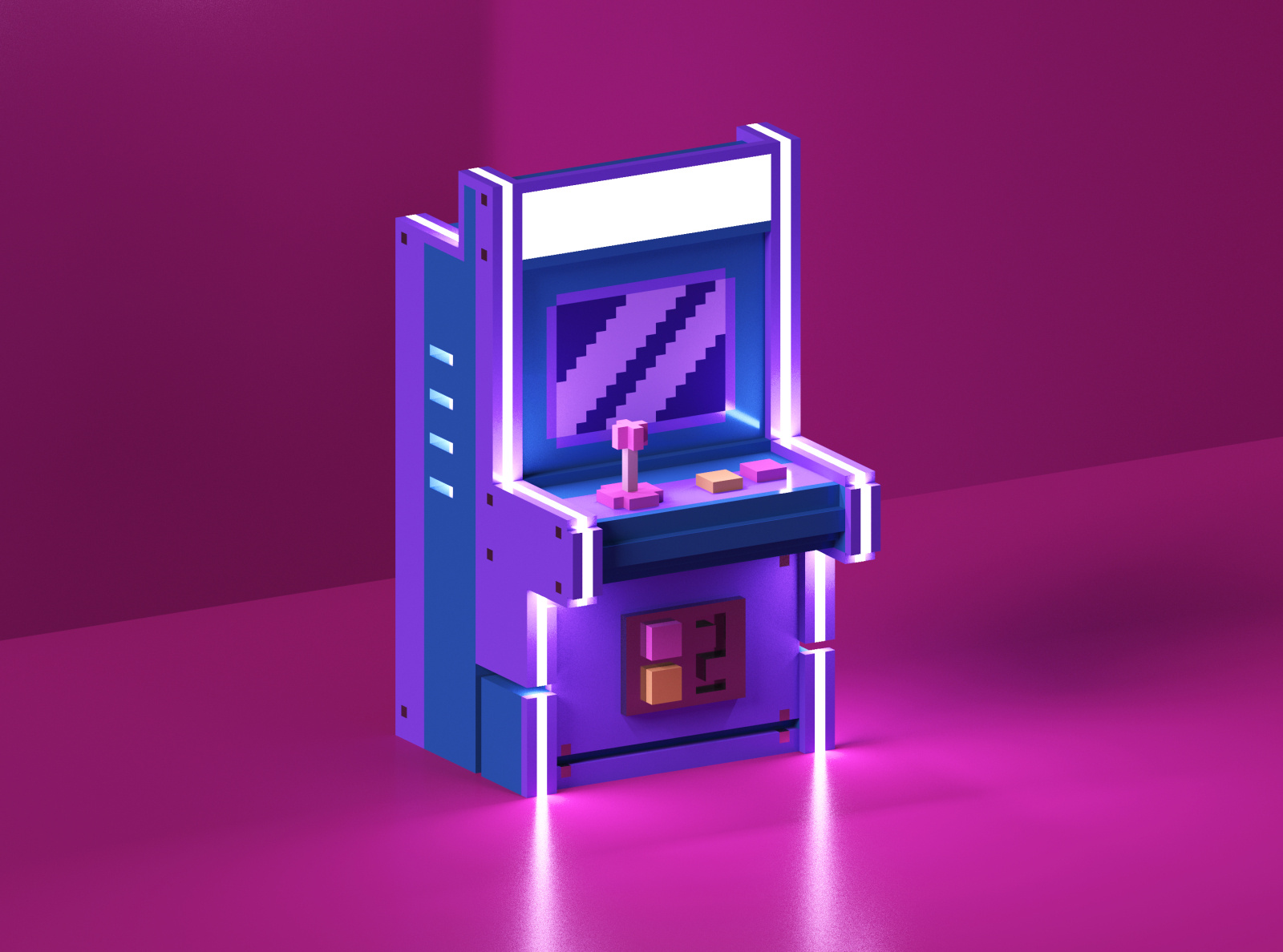 low poly arcade machine (NFT) by ufuk aydın on Dribbble