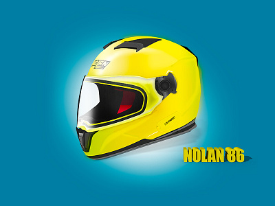 Nolan86 Helmet face full helmet motorcycle nolan nolan86 yellow