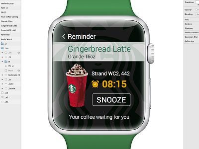 Watch - Starbucks Coffee Reminder (Sketch)