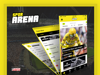 Spor Arena Mobile App android app basketball design hürriyet ios soccer spor sports