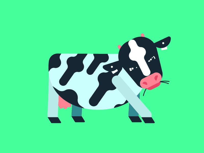 Cray Cow 03 characterdesign flatdesign illustration vector