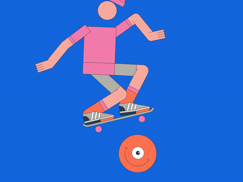 Olivier characterdesign flat design gif illustration montreal motion design