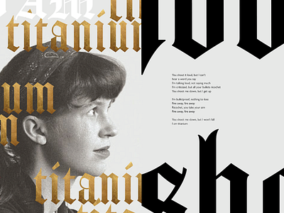 Titanium graphic design publication design typography