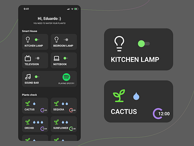 Daily UI 021 - home monitoring dashboard