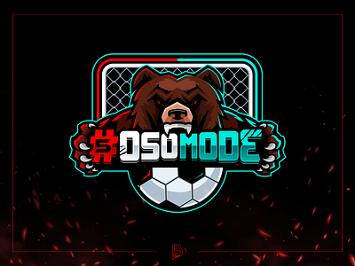 #OsoMode 99designs bear butryk football logo logo mascot osomode player soccer