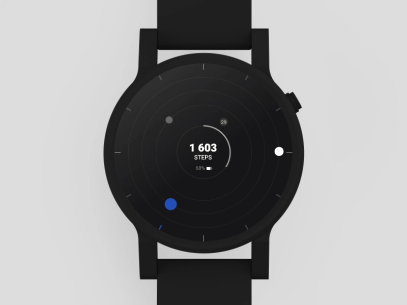 Orbit Watch Interface animation design interface design orbits samsung space ui watch