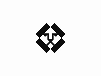 Geometric Lion abstract animal brand branding clever concept geometric idea leo lion logo logomark mark sign smart symbol