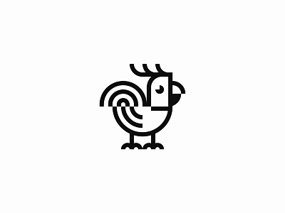 Geometric Rooster animal bird branding chicken cock geometric hen icon logo logomark modern rooster sign simple symbol wild