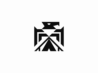 Geometric Eagle animal animal logo bird branding brutal brutalism eagle falcon geometric logo logomark modern modernism sign symbol