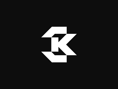 3K 3 3k bold branding geometric icon k letter lettermark logo logomark modern logo monogram number simple symbol three