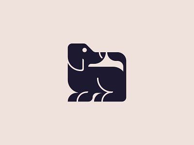 Dachshund Dog animal animal logo animal mark branding cartoon cute dachshund dog doggo geometric logomark mark mascot pet playful