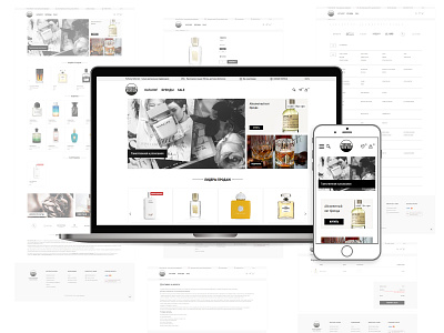 Online Store | perfumenichebar.com.ua branding design graphic design illustration typography ui webdesign
