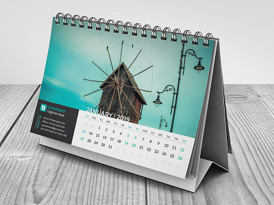 Desk Calendar 2019 2019 calendar bab calendar calendar 2019 calendar cover calender corporate calendar cyan date day desk desk calendar green horizontal calendar monday new calendar new year new year calendar office red