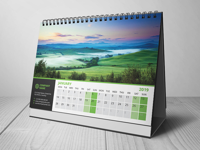 Calendar Mockup designs, themes, templates and downloadable graphic ...