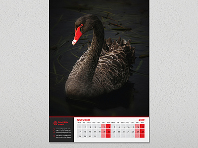 Wall Calendar 11x17 calendar bab beauty calendar calendar corporate corporate calendar cover creative creative calendar office calendar planner print ready sunday vertical calendar vertical wall calendar wall wall calendar wall calendars week sunday week variation