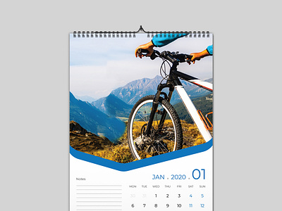 Calendar 2020 bab blue calendar colorful company corporate corporate calendar cover creative creative calendar creative wall calendar cyan eligent green monday month new year office photo planner
