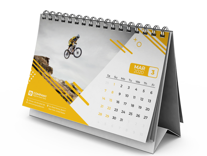 Design a Professional Print Desktop Calendar: Beautiful calendar design