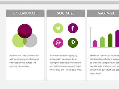 Value Proposition Screen Redesign app flat plum product management purple ui web