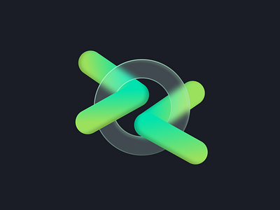 Ellipse logo 3d graphic design logo