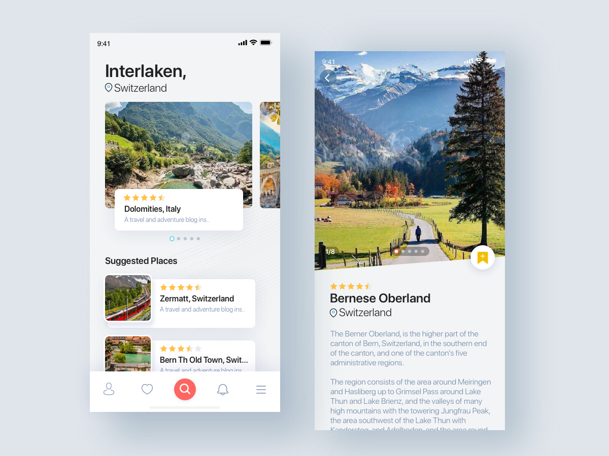 Travel Planner Application by Sukru Yildizel on Dribbble