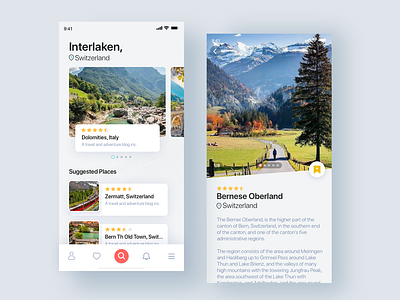 Travel Planner Application airbnb concept design explore holiday landing landmark search switzerland travel travel app travel blog travel website travelling tripadvisor