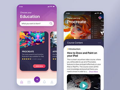 E-Learning App Concept