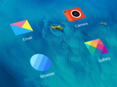 Remix OS icon browser camera china email gallery icon os red remix system tablet ui