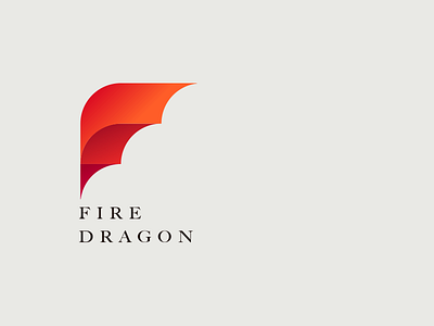 Fire dragon brand dragon fire icon identity illustration letter logo logotype red sailboat wings