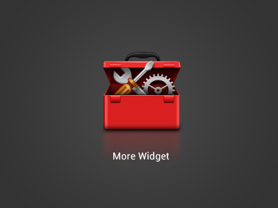 More Widget androis box china gear icon photoshop red seting spanner tools