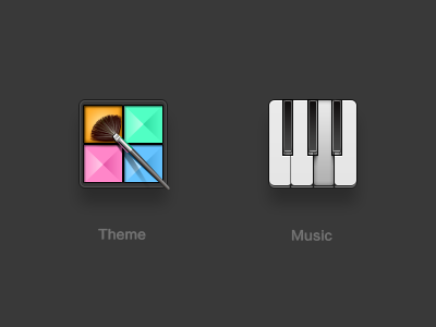 small things fix china icon maquillage music piano theme ui