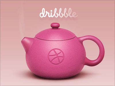 Teapot china design dribbble graphic icon pink teapot ui